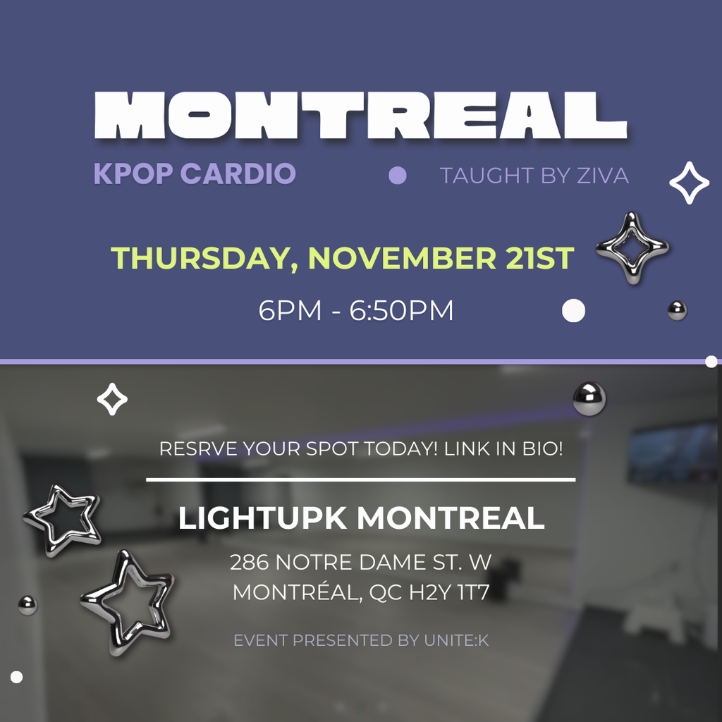 [MTL THURSDAY CLASS] KPOP CARDIO IN MONTREAL - INSTRUCTED BY ZIVA