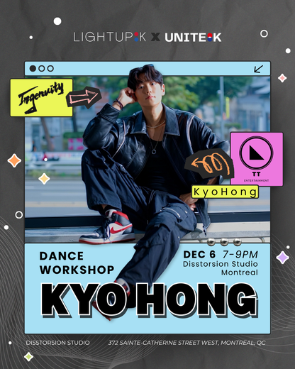 SPECIAL GUEST DANCE WORKSHOP MONTREAL - TAUGHT BY KYO HONG