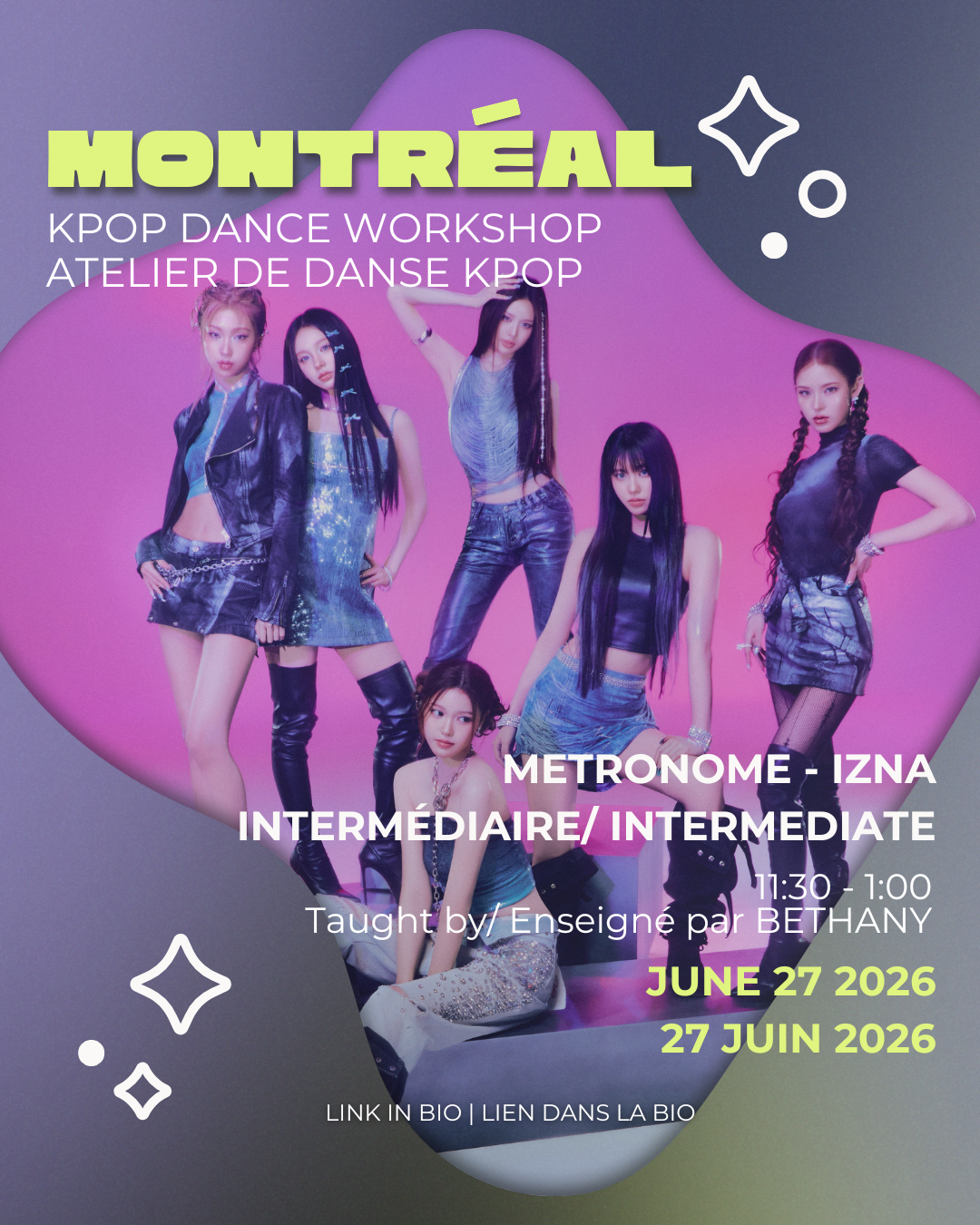[MTL SAMEDI/SATURDAY CLASS] DANCE WORKSHOP MONTREAL - TAUGHT BY BETHANY