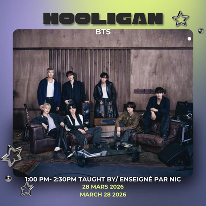 BTS SPECIAL DANCE WORKSHOP MONTREAL - TAUGHT BY BETHANY & NIC